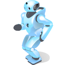 Dancing Robot Shadow Icon 256x256 png